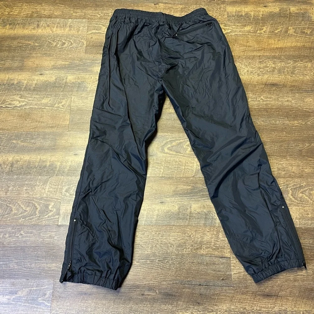 Obermeyer Cannon Rain Pants Mens XL Elastic Waist Ski Black Nylon Unlined